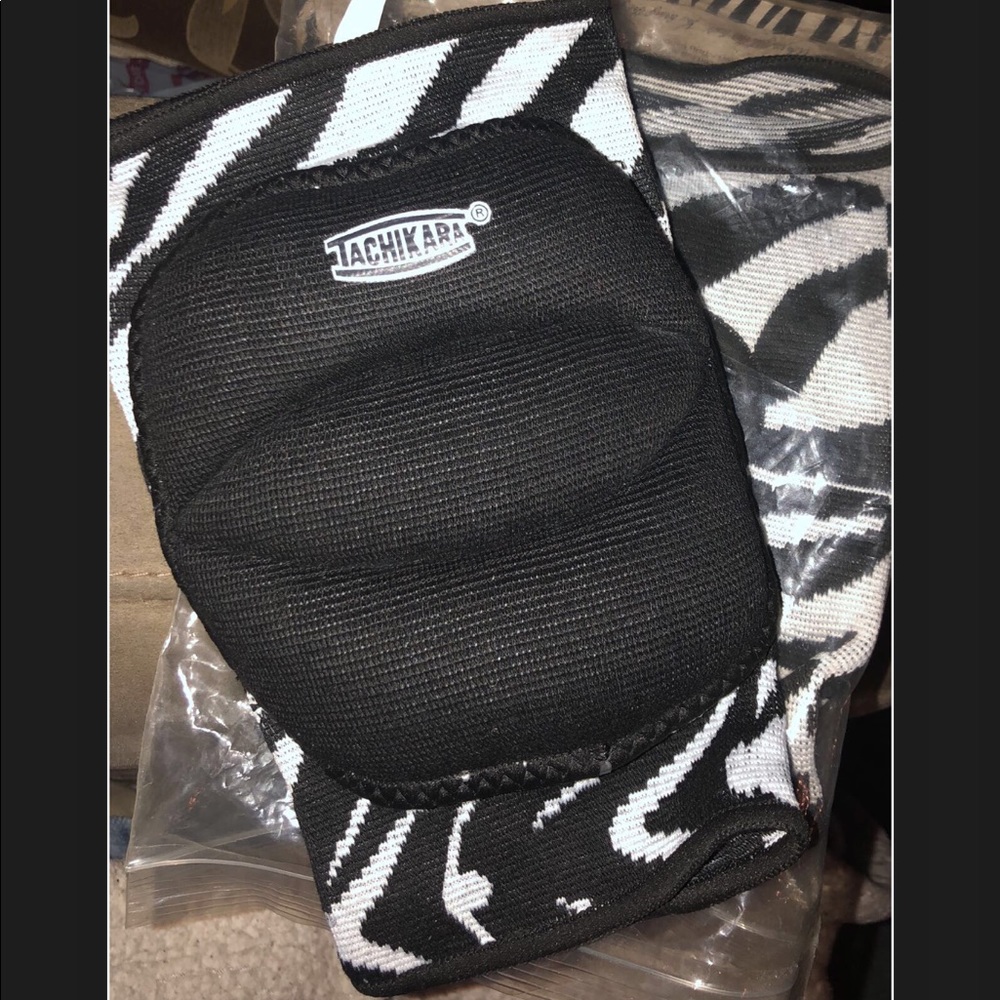 Zebra print volleyball knee pads